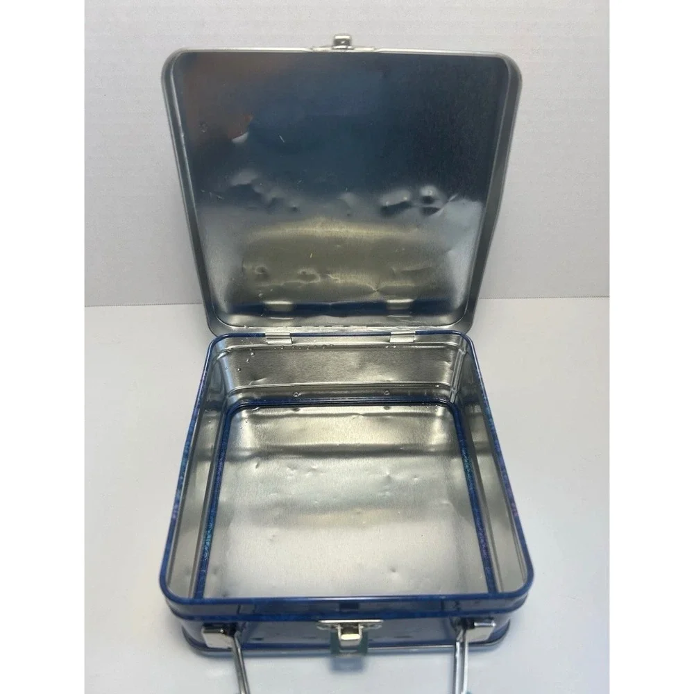 Disney Frozen Elsa Queen of Ice and Snow Metal Tin Lunch Box Blue 6 Inch